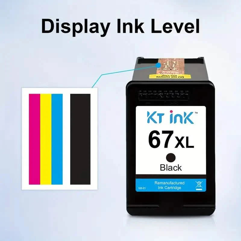 High-Yield Ink Cartridge 67XL for HP DeskJet and Envy Printers by DailySale