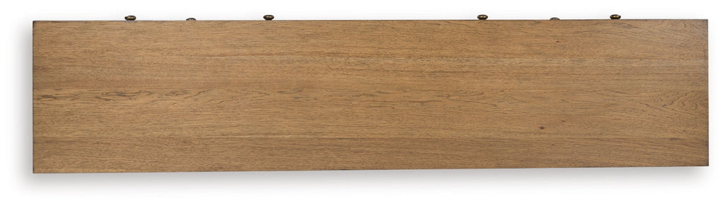 Sharlance - XL TV Stand With Fireplace Option - Light Brown by Unique Piece Furniture