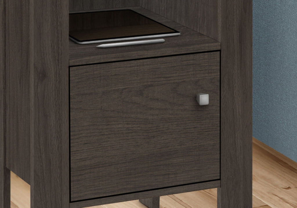 Accent Nightstand Side Table, Storage, Transitional - Oak by Unique Piece Furniture