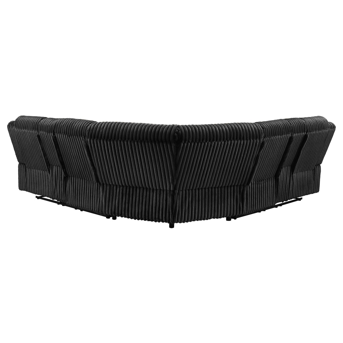 Atkinson Upholstered Reclining Sectional Sofa Black by Unique Piece Furniture
