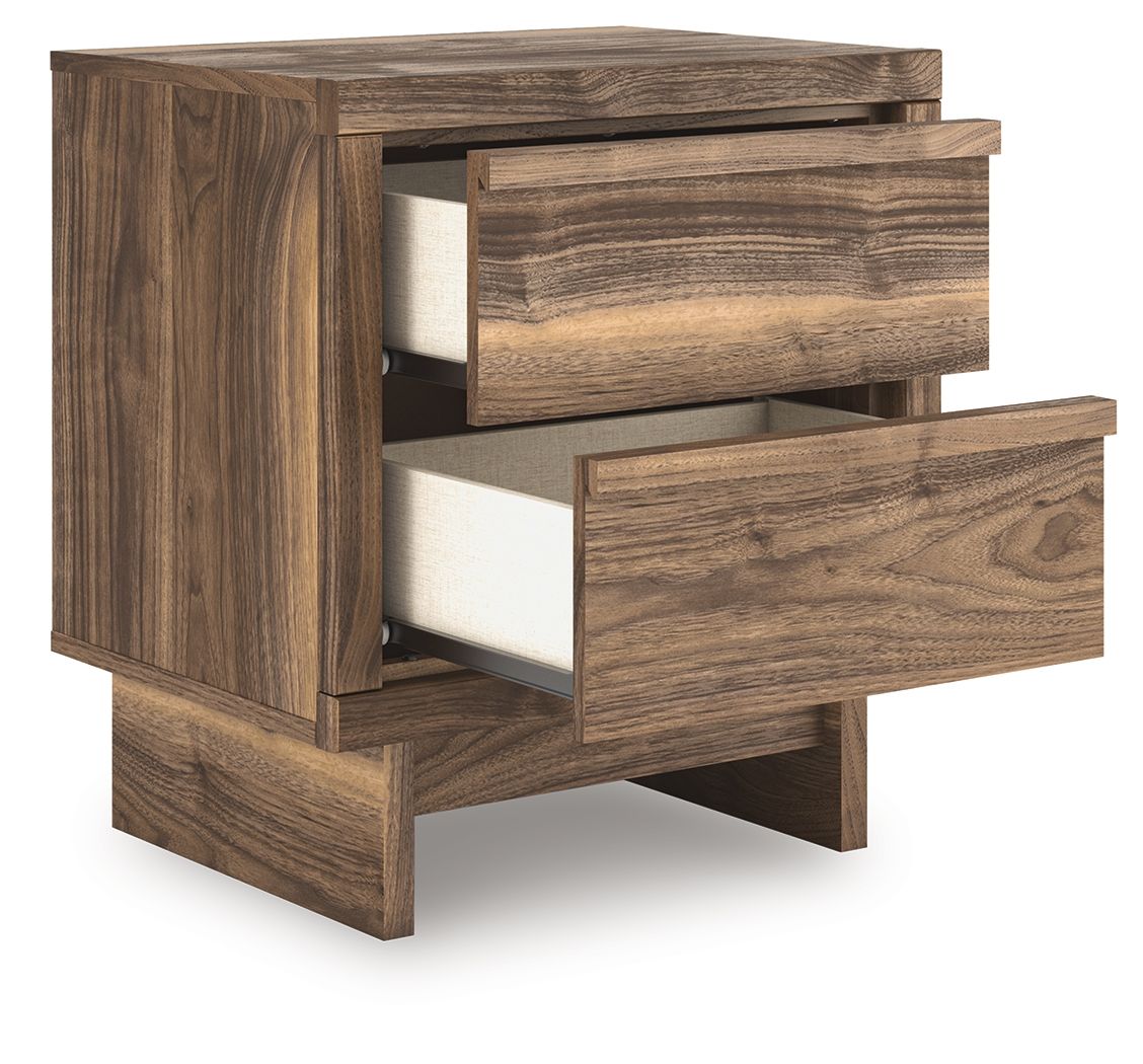 Chirason - Two Drawer Night Stand - Brown by Unique Piece Furniture