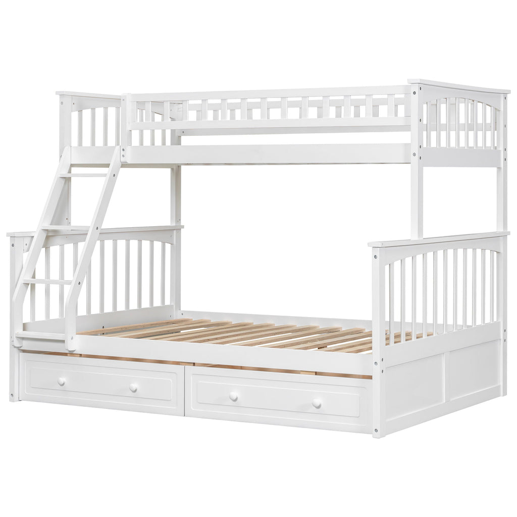 Bunk Bed With Drawers, Convertible Storage Bed by Unique Piece Furniture
