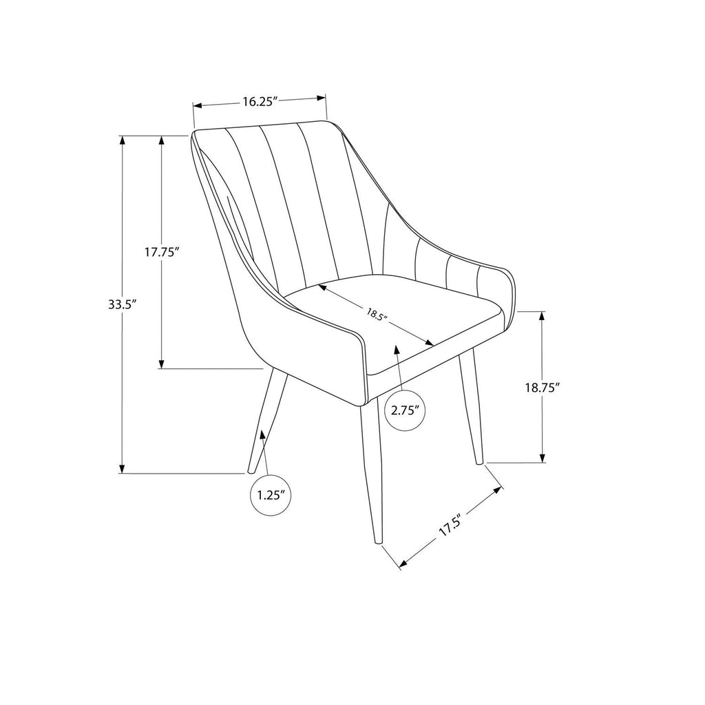Upholstered Side Dining Chair For Dining Room (Set of 2) by Unique Piece Furniture