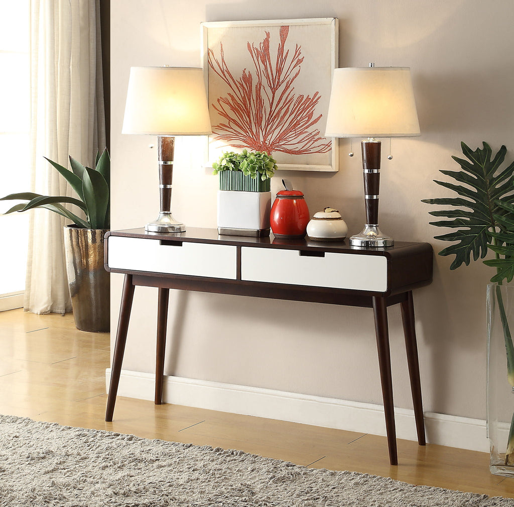Christa - Sofa Table - White / Espresso by Unique Piece Furniture