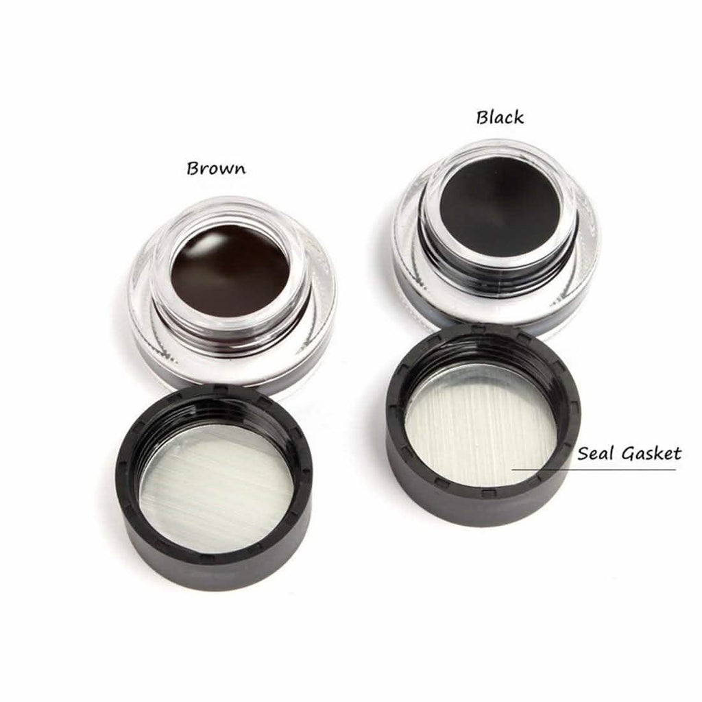 2-in-1 Black and Brown Gel Eyeliner Set by DailySale