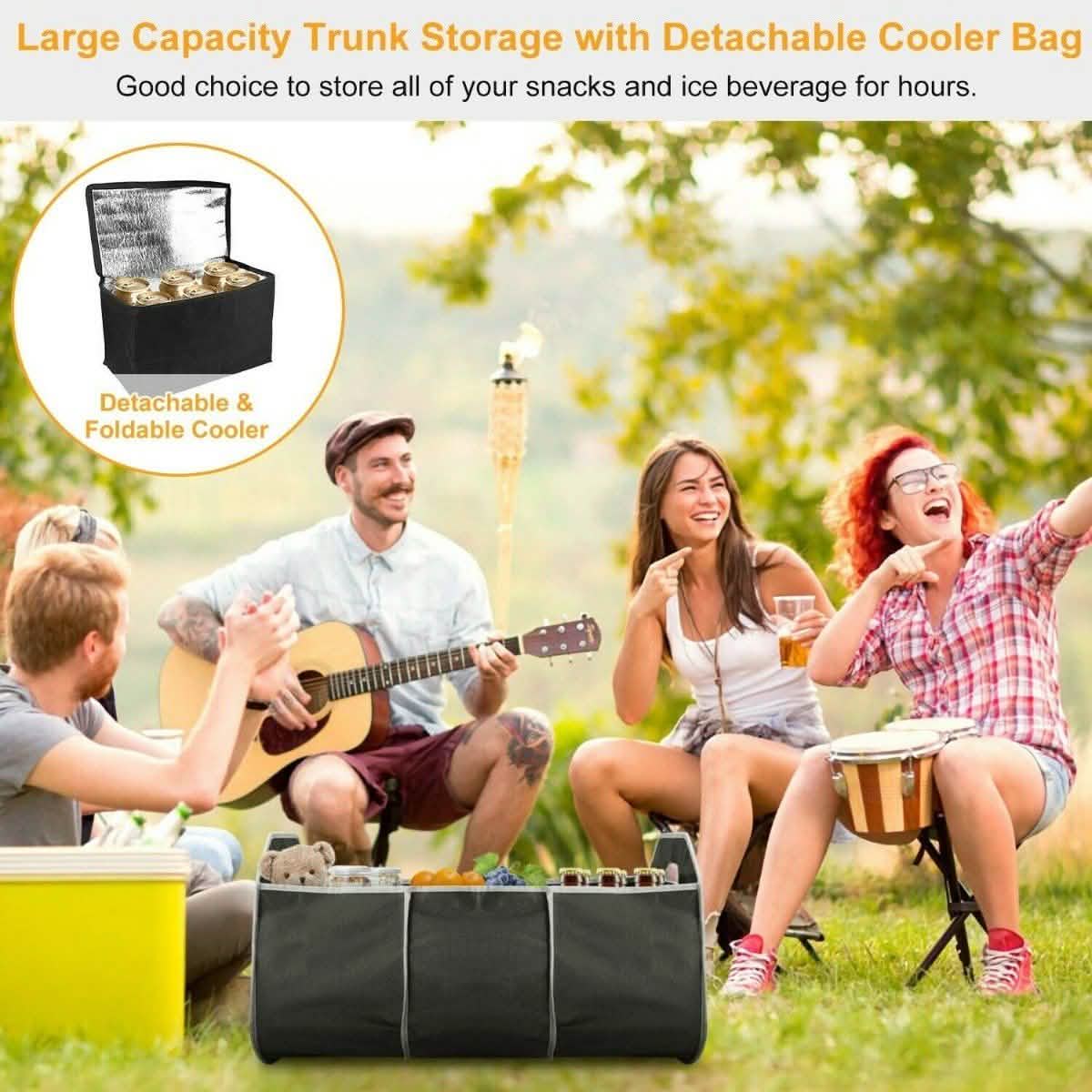 2-in-1 Collapsible Trunk Organizer with Removable Cooler by DailySale