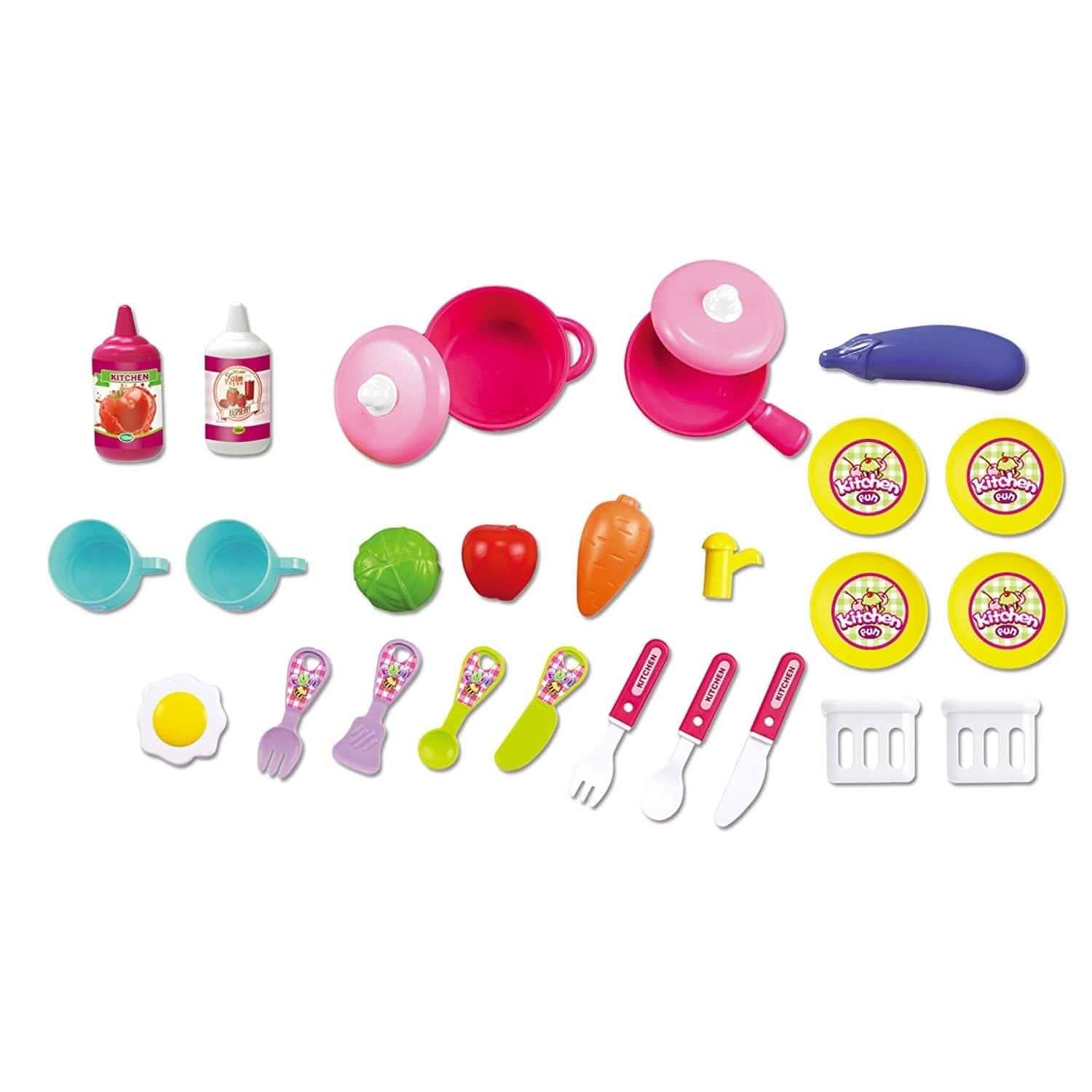 2-in-1 Pretend Play Game Travel Suitcase for Girls by DailySale
