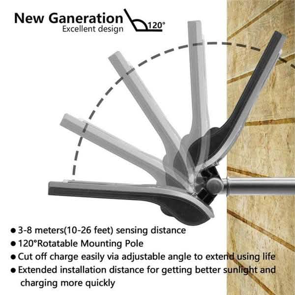 2-Pack: 36 LED Solar Powered Motion Sensor Wall Lamp by DailySale