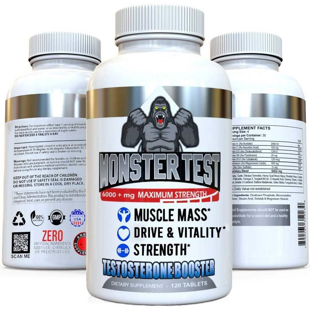 2-Pack: Angry Supplements Test Booster for Men by DailySale