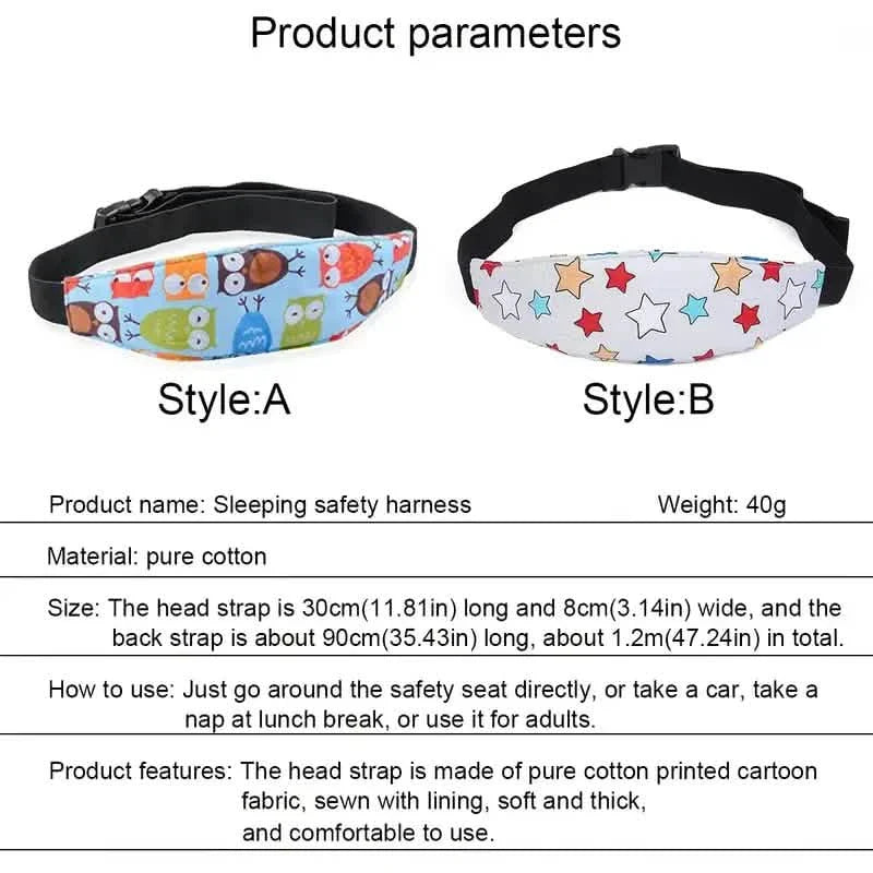 2-Pack: Kids Safety Head Support Band and Toddler Car Seat Neck Relief by DailySale