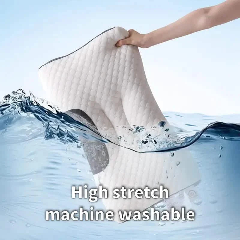 Knitted Antibacterial Cotton Massage Neck Pillow with Removable Cover by DailySale