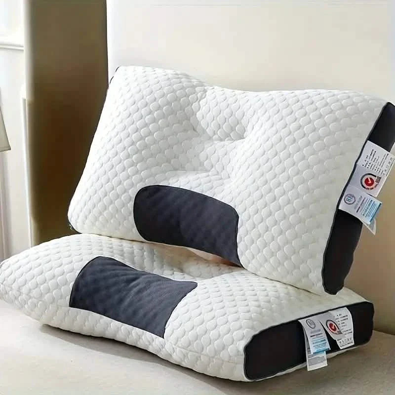 Knitted Antibacterial Cotton Massage Neck Pillow with Removable Cover by DailySale