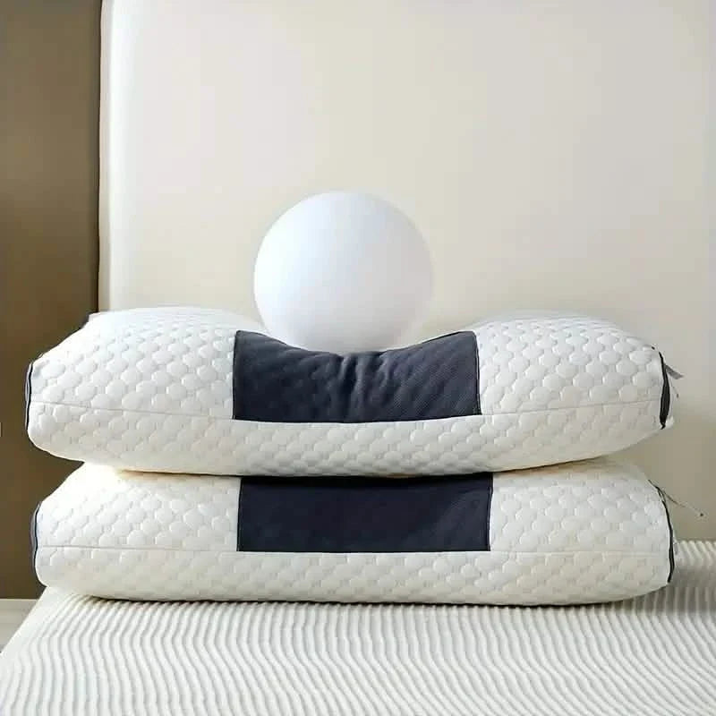 Knitted Antibacterial Cotton Massage Neck Pillow with Removable Cover by DailySale
