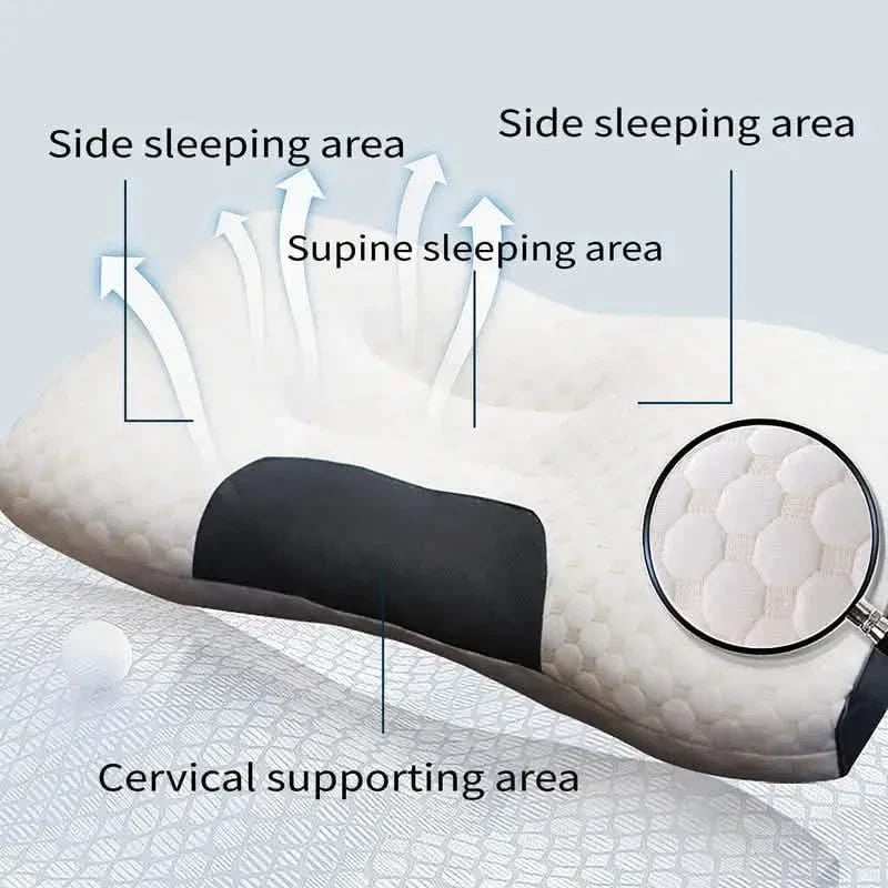 Knitted Antibacterial Cotton Massage Neck Pillow with Removable Cover by DailySale