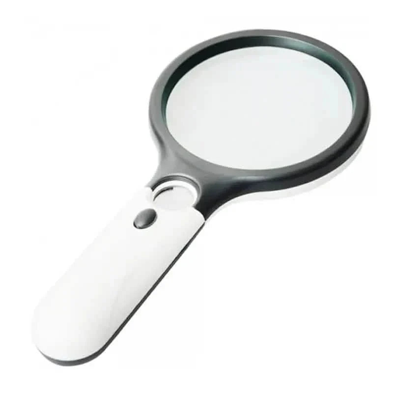 2-Pack: LED Light 45x Magnifying Glass Lens Mini Pocket Handheld Microscope by DailySale