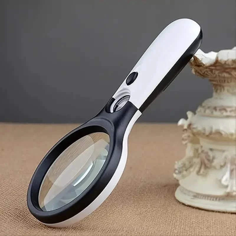 2-Pack: LED Light 45x Magnifying Glass Lens Mini Pocket Handheld Microscope by DailySale