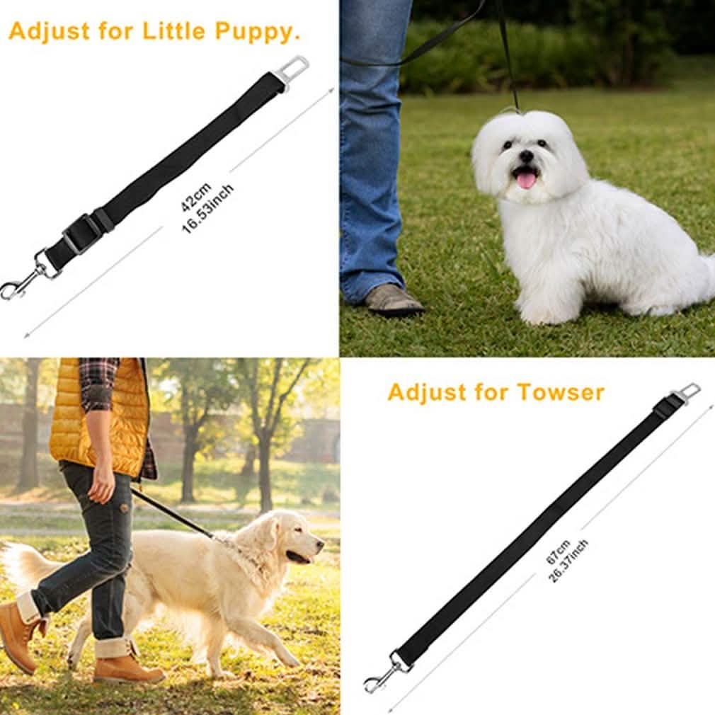 2-Pack: Multipurpose Pet Safety Vehicle Seat Belt by DailySale