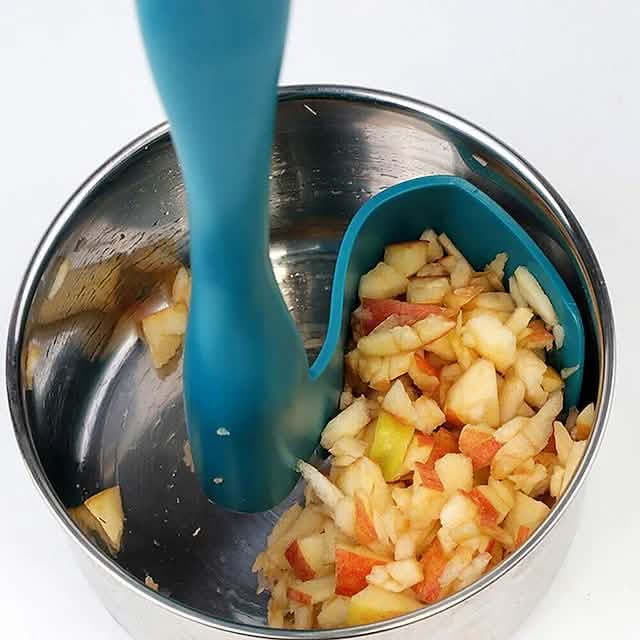 2-Pack: Rotary Scraper Rotating Spatula Scooping Portioning Food Processor by DailySale