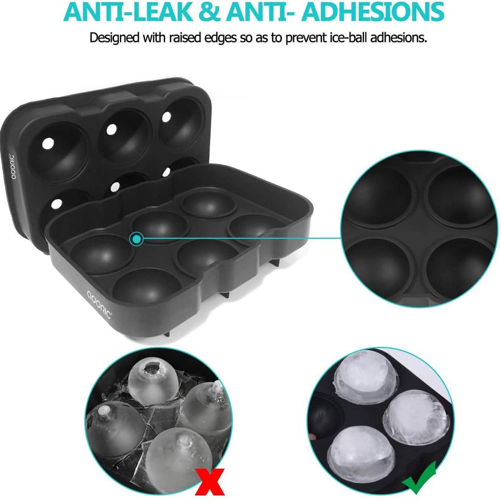 2-Pack Set: Adoric Life Silicone Ice Cube Molds by DailySale