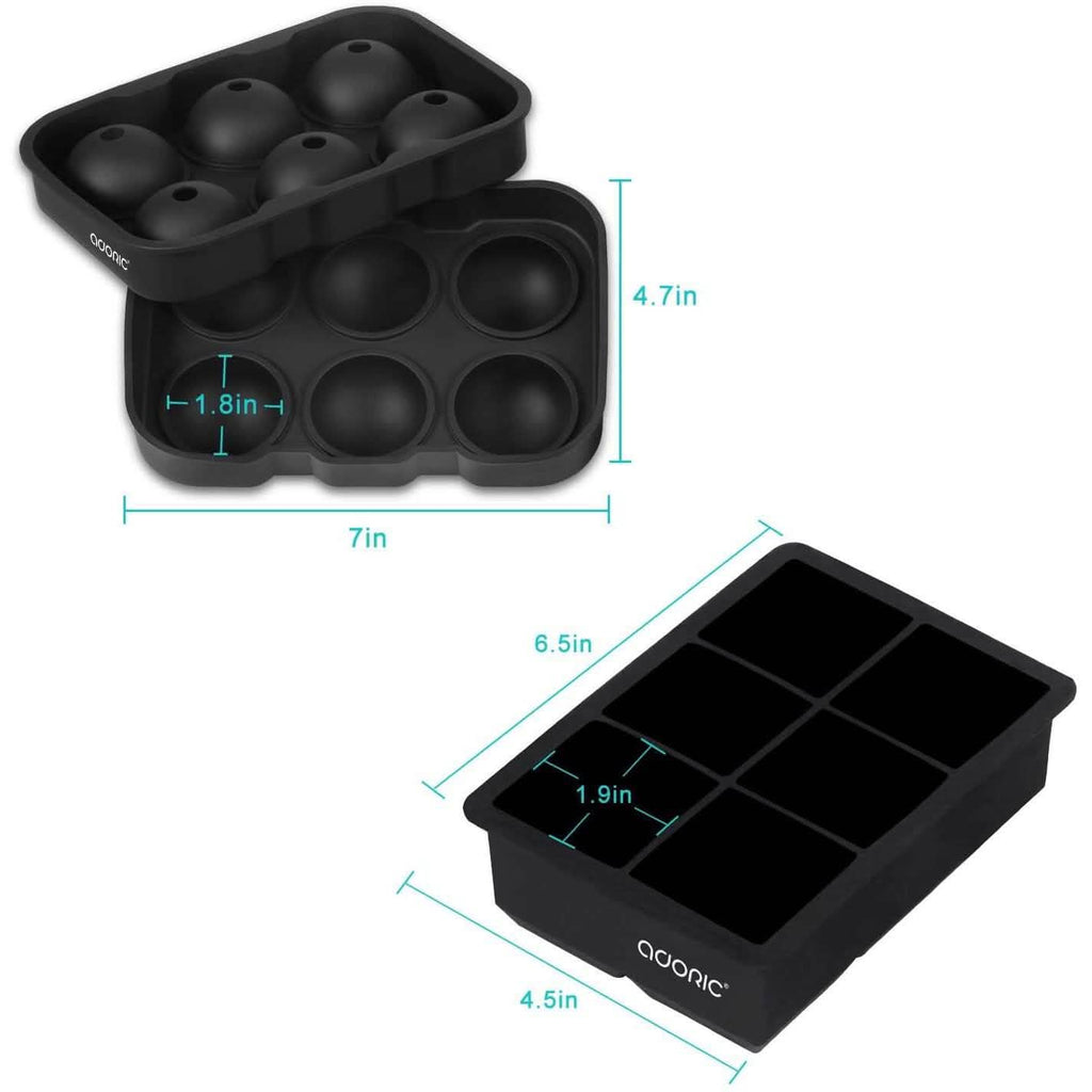 2-Pack Set: Adoric Life Silicone Ice Cube Molds by DailySale