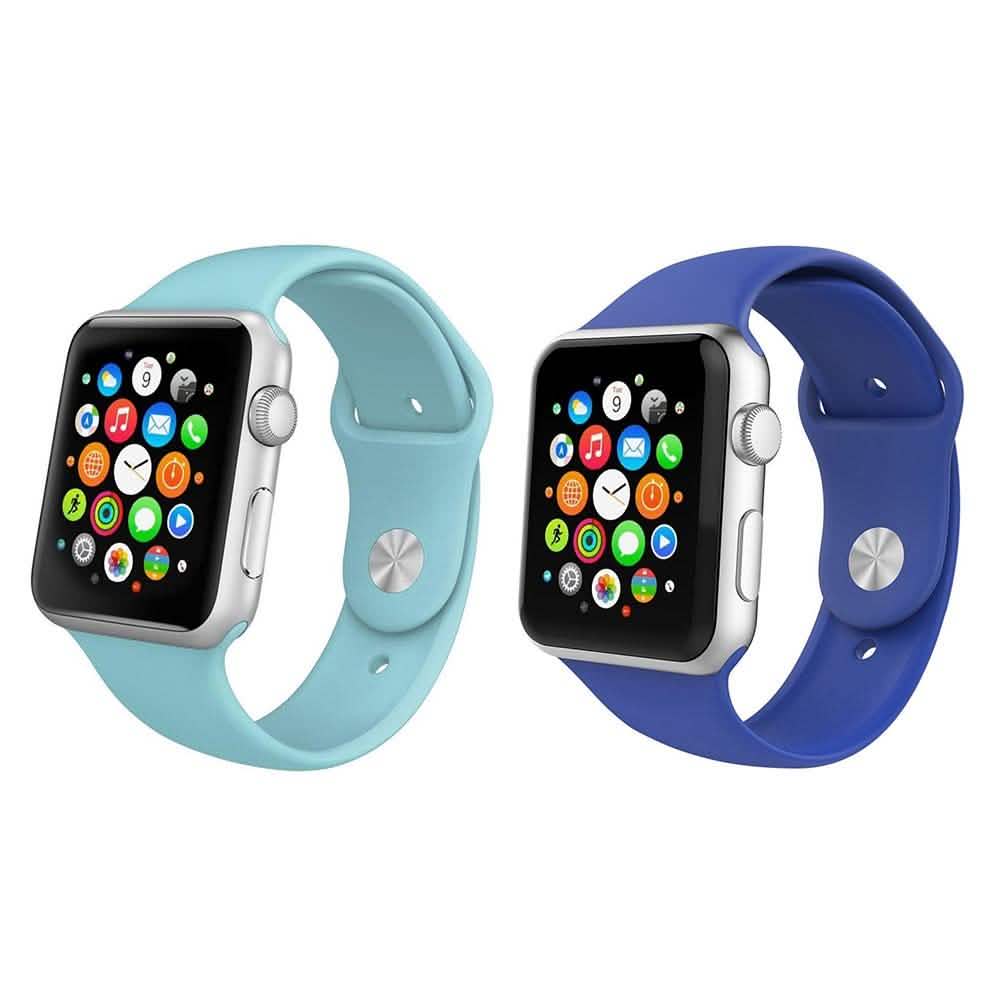 2-Pack: Silicone Apple Watch Straps by DailySale