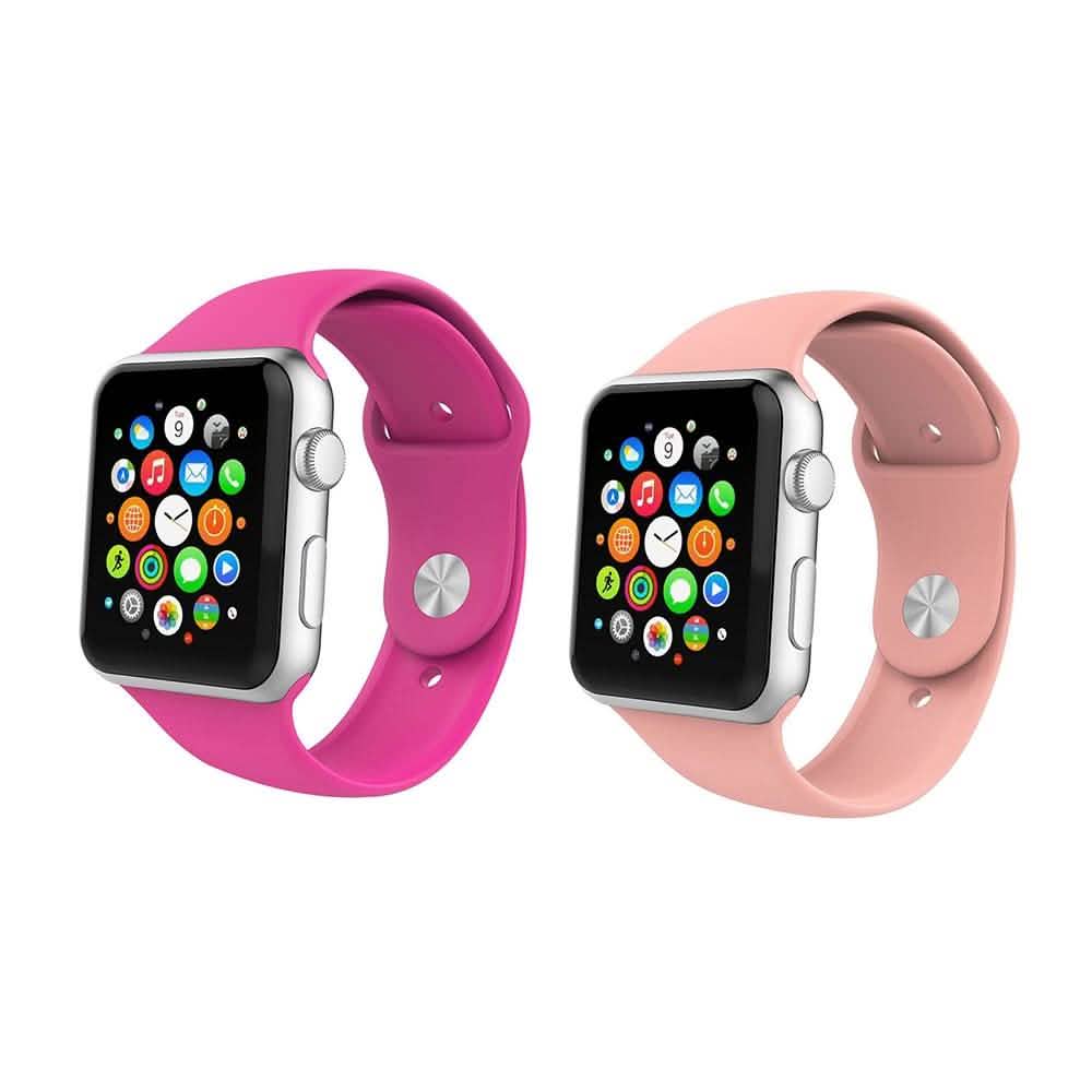 2-Pack: Silicone Apple Watch Straps by DailySale