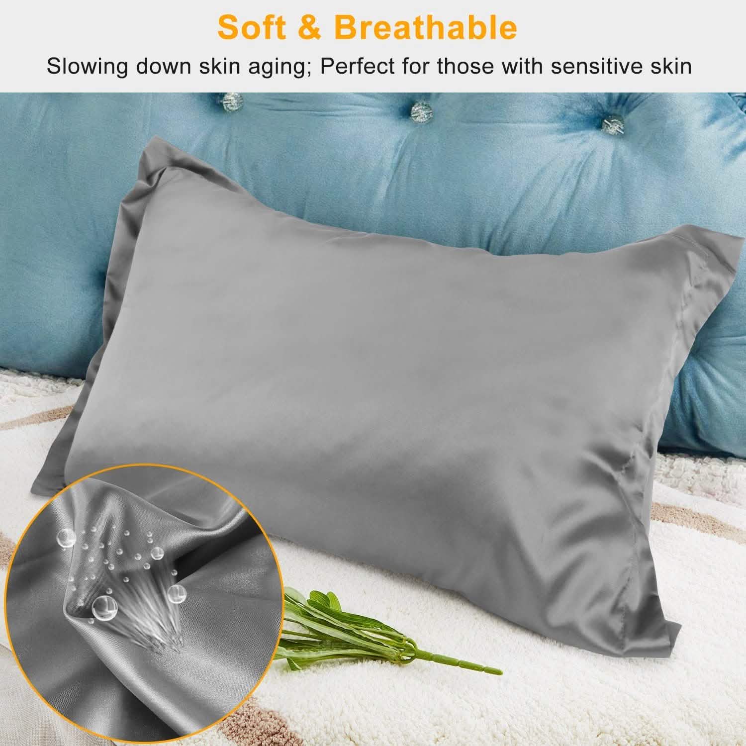 2-Pack: Soft Silky Satin Pillow Case by DailySale