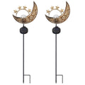 2-Pack: Solar Powered Glass Globe Stake Lamp by DailySale