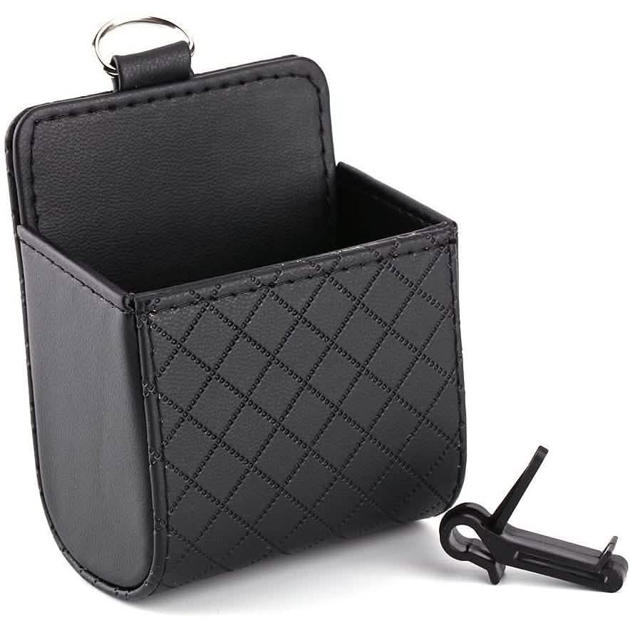 2-Pack: Universal Car Mobile Phone Bag PU Leather Car Auto Air Outlet Coin Bag Case by DailySale