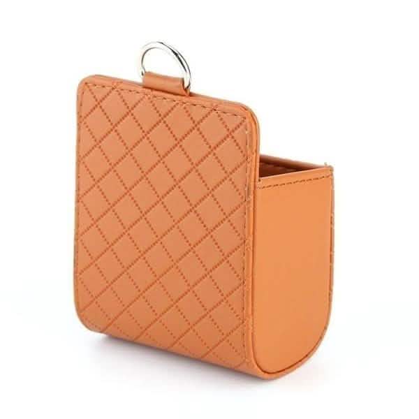 2-Pack: Universal Car Mobile Phone Bag PU Leather Car Auto Air Outlet Coin Bag Case by DailySale