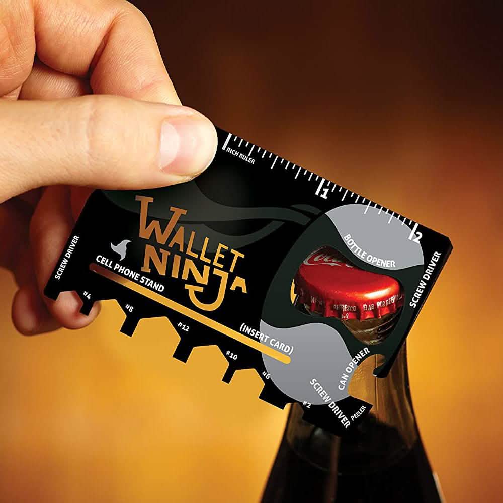 2-Pack: Wallet Ninja 18-in-1 Credit Card Sized Multi-tool by DailySale