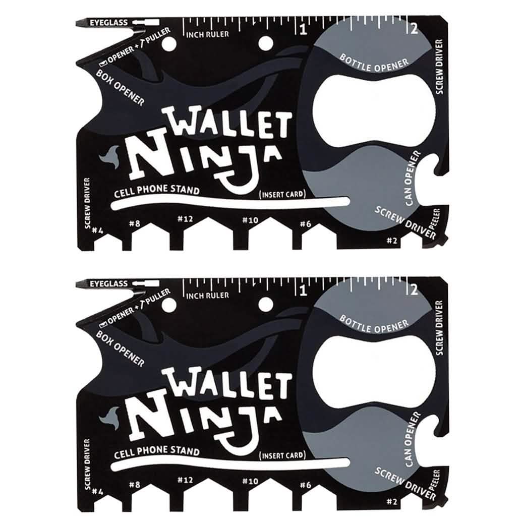 2-Pack: Wallet Ninja 18-in-1 Credit Card Sized Multi-tool by DailySale