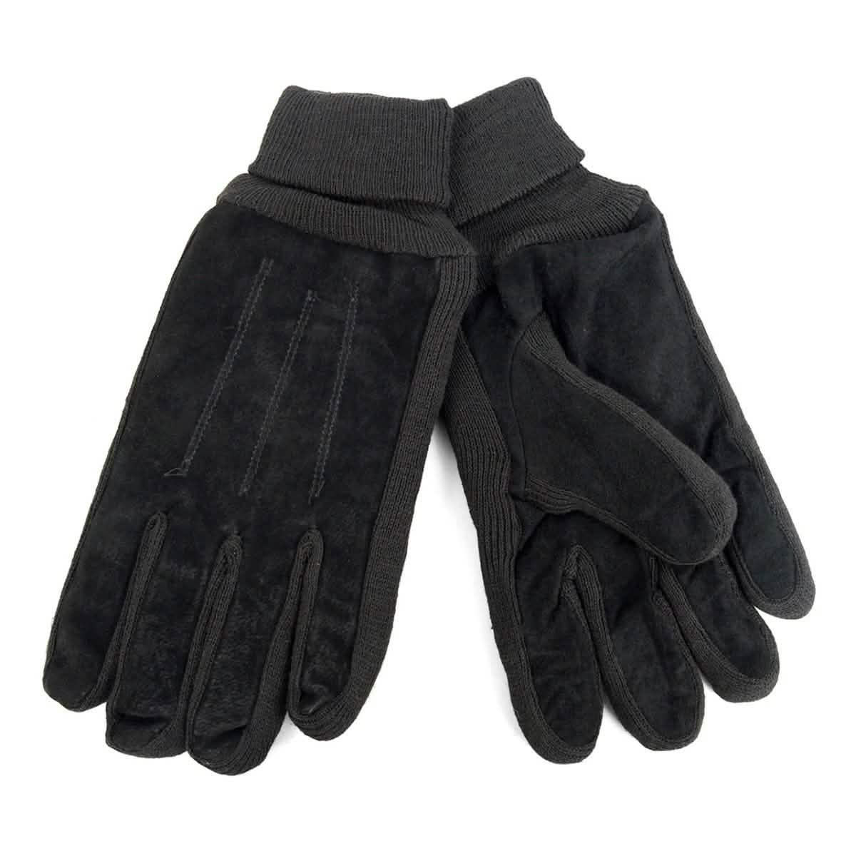 2-Pair: Men's Genuine Winter Gloves with Soft Acrylic Lining by DailySale