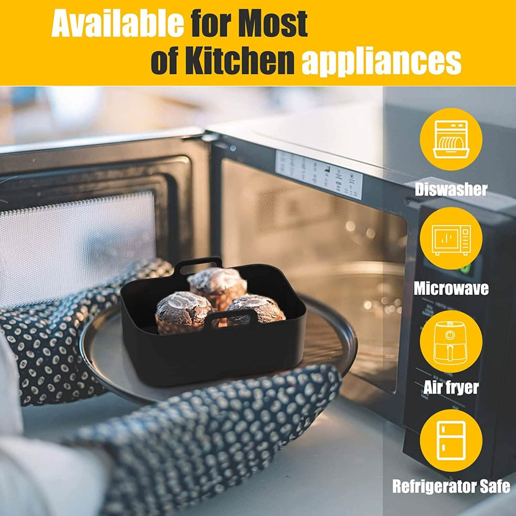 2-Piece: Air Fryer Silicone Pot by DailySale