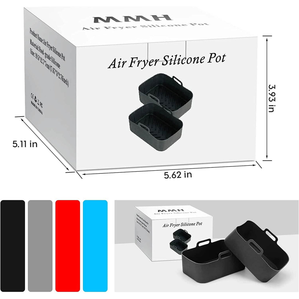 2-Piece: Air Fryer Silicone Pot by DailySale