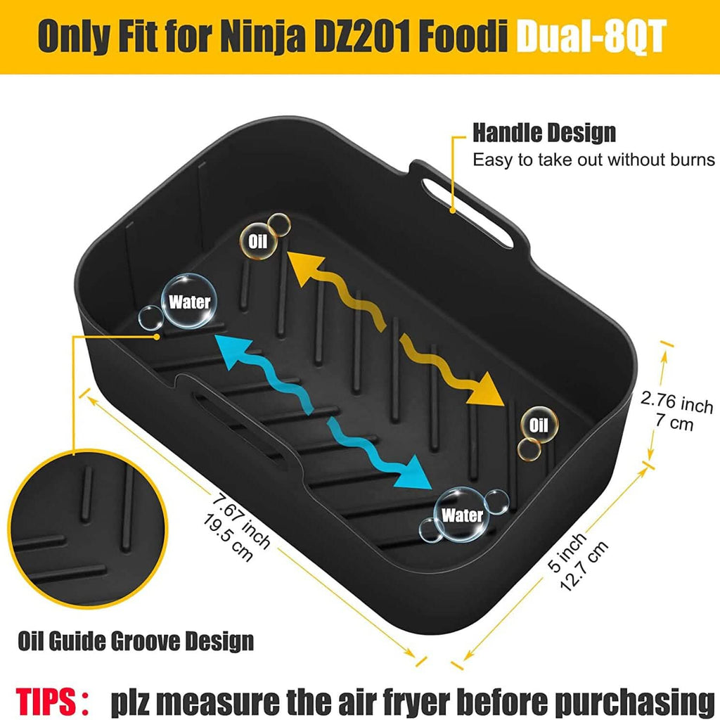 2-Piece: Air Fryer Silicone Pot by DailySale