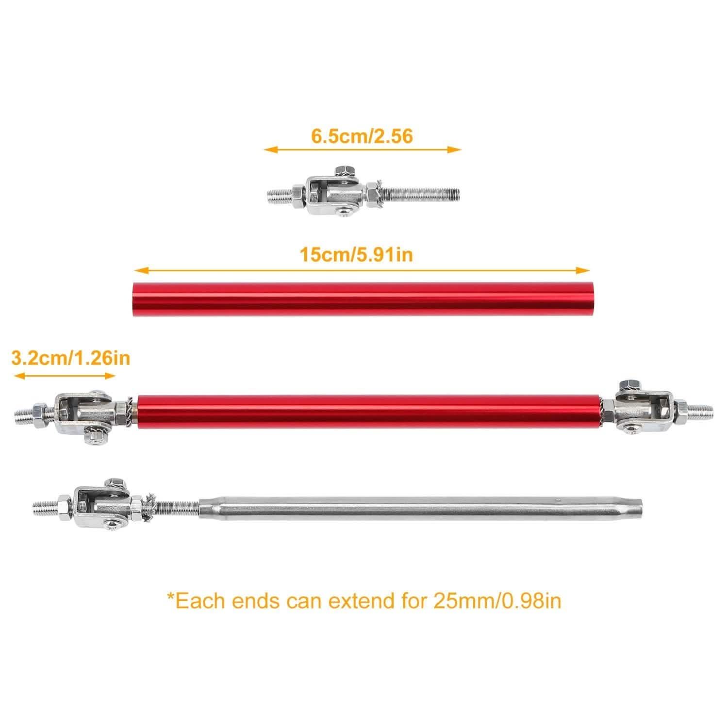 2-Piece: Front Bumper Lip Splitter Rod by DailySale