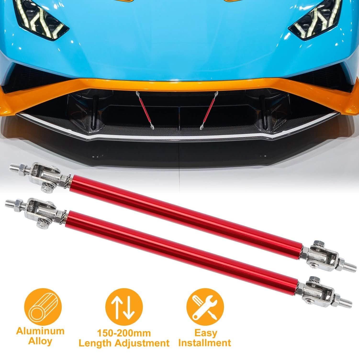 2-Piece: Front Bumper Lip Splitter Rod by DailySale
