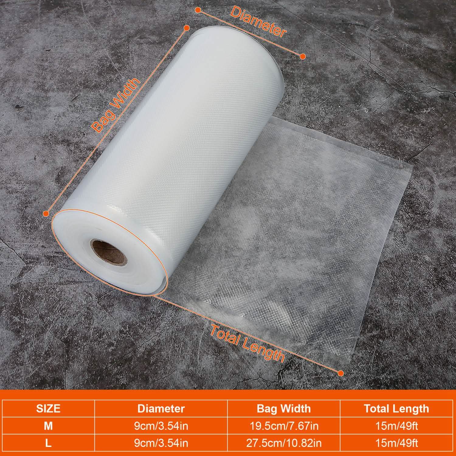 2-Piece: Vacuum Sealer Bag Rolls by DailySale