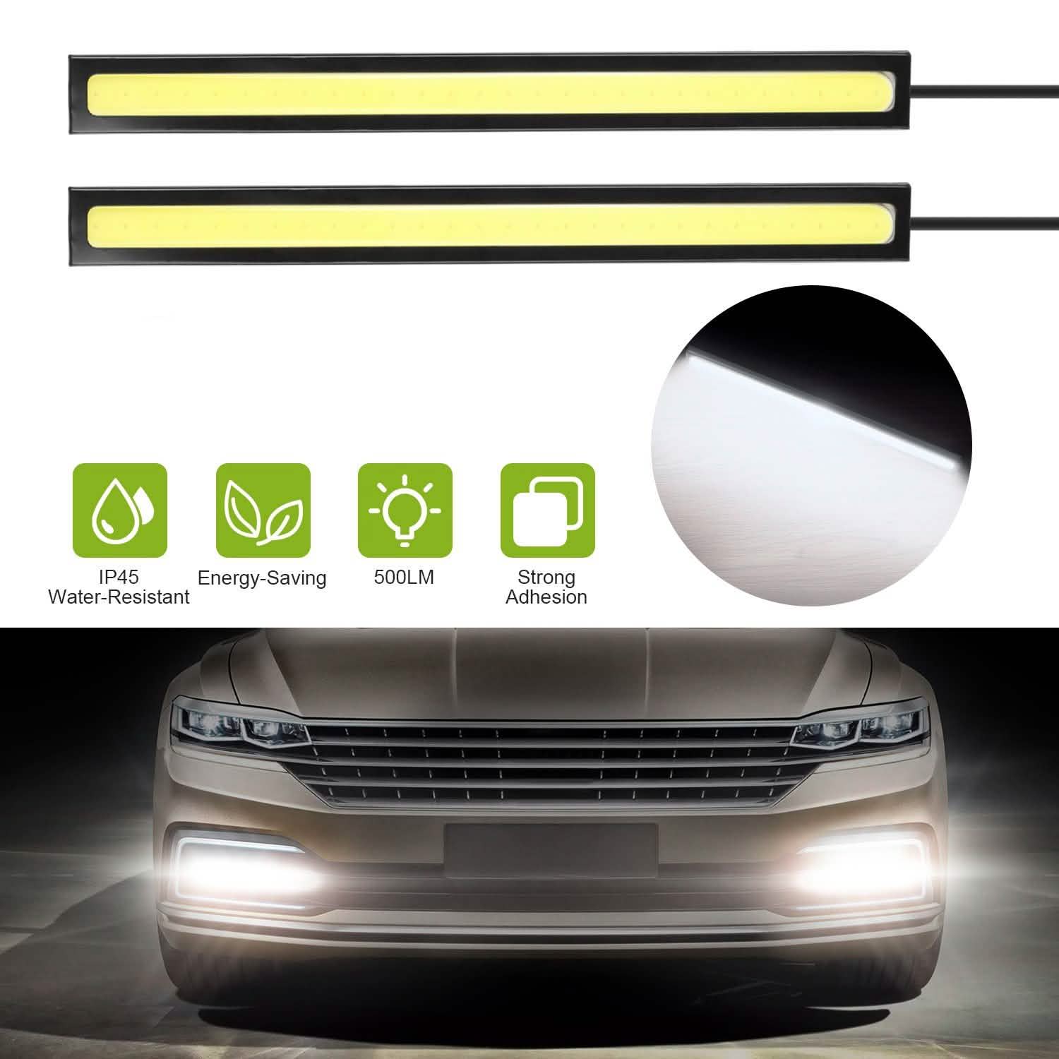 2-Pieces: Car LED Daytime Running Lights by DailySale