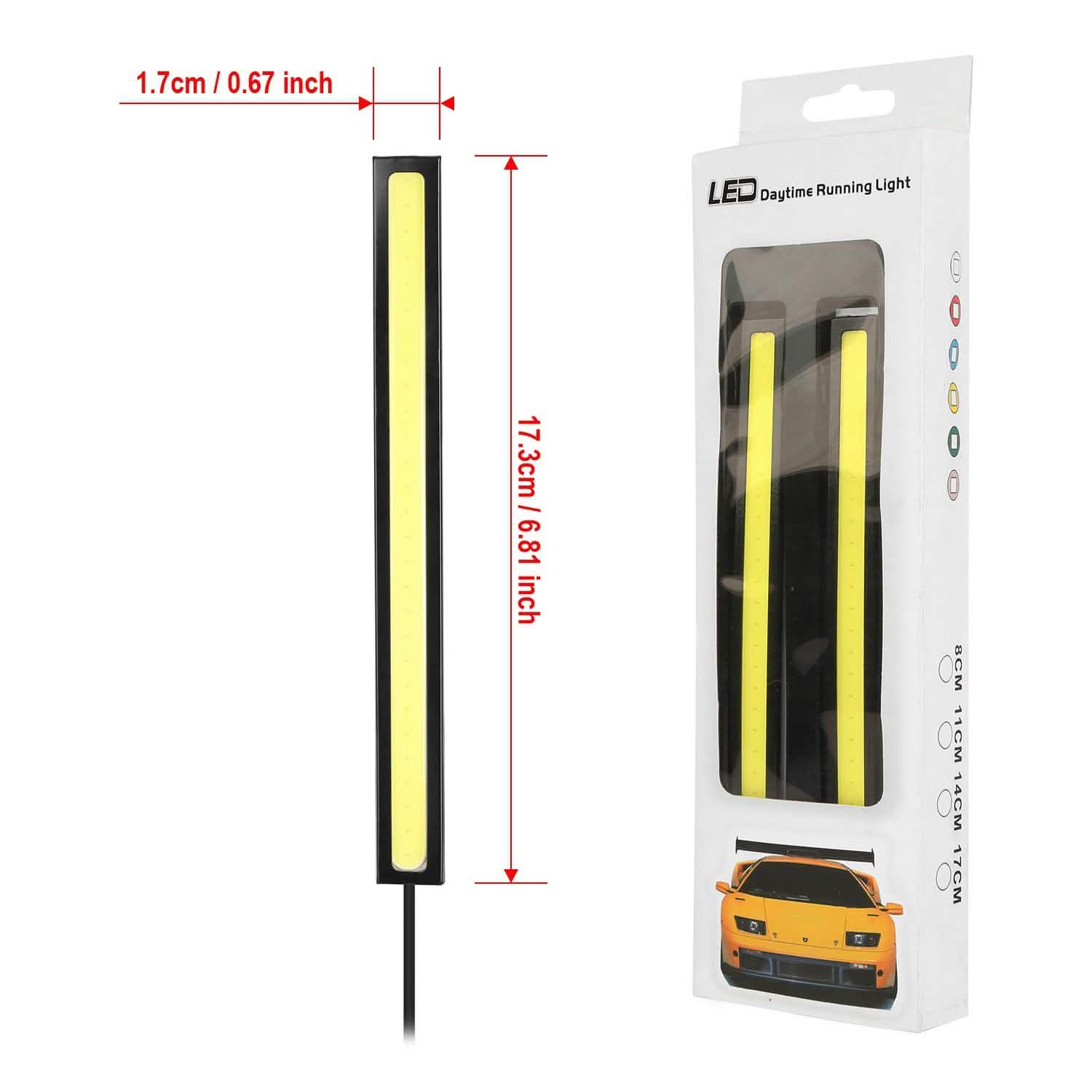2-Pieces: Car LED Daytime Running Lights by DailySale