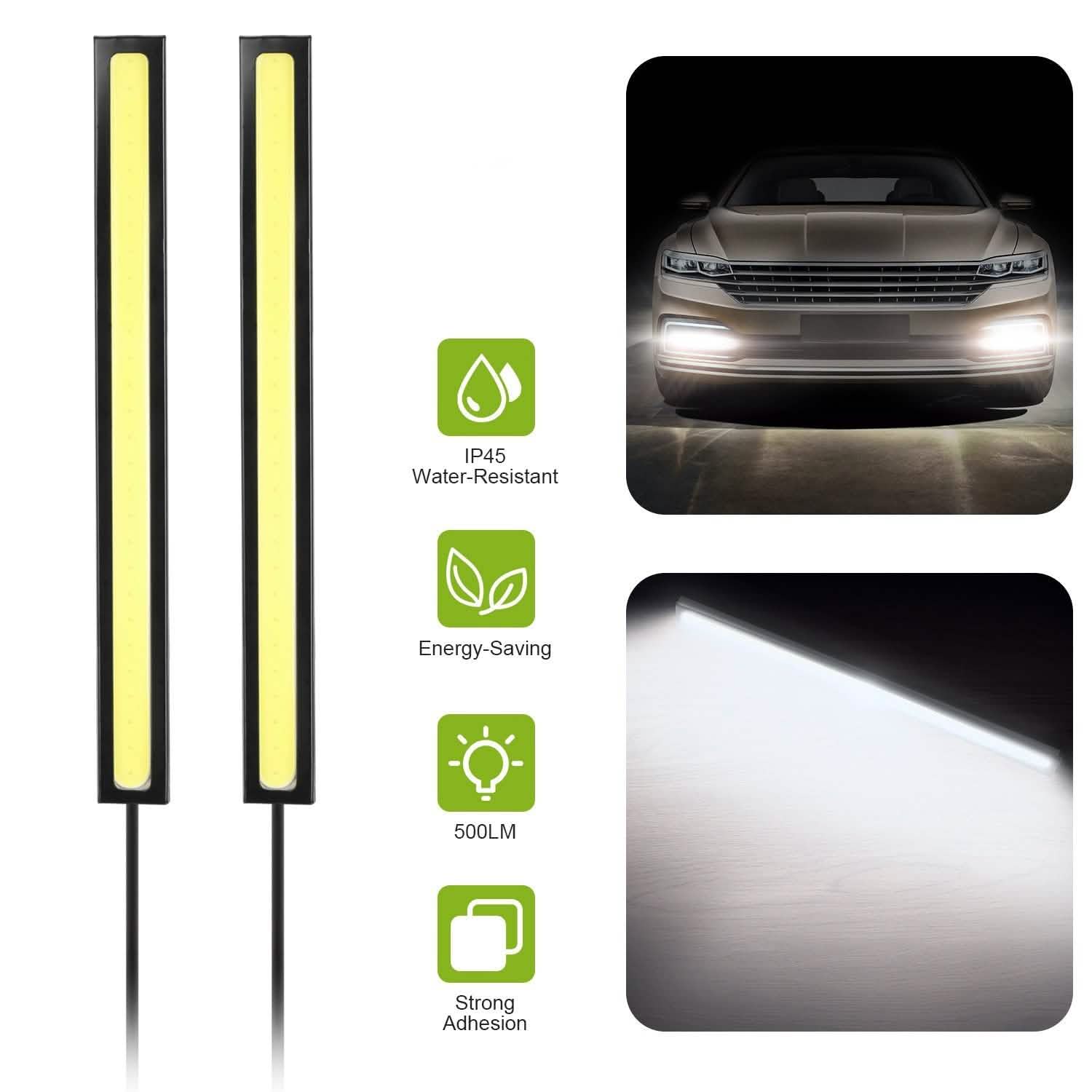 2-Pieces: Car LED Daytime Running Lights by DailySale