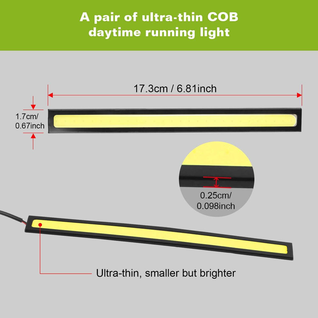 2-Pieces: Car LED Daytime Running Lights by DailySale