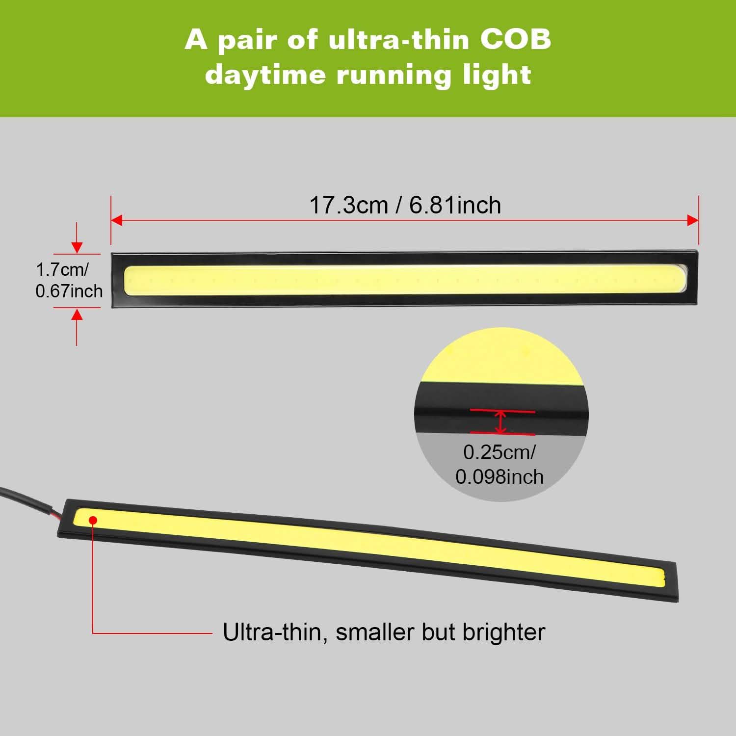 2-Pieces: Car LED Daytime Running Lights by DailySale