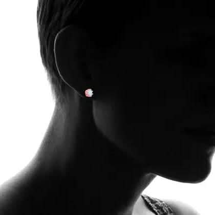 2.00 CTW Genuine Opal Crown Stud Earrings by DailySale