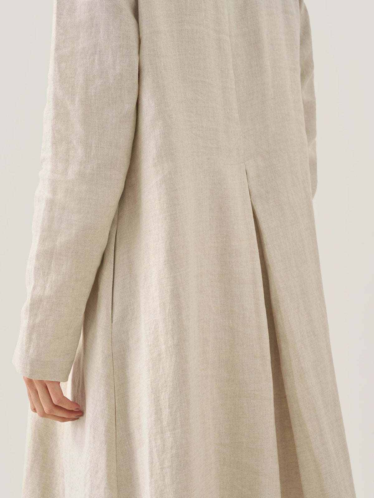 100% Linen Hooded Pullover Maxi Dress REBECCA by LINTICO