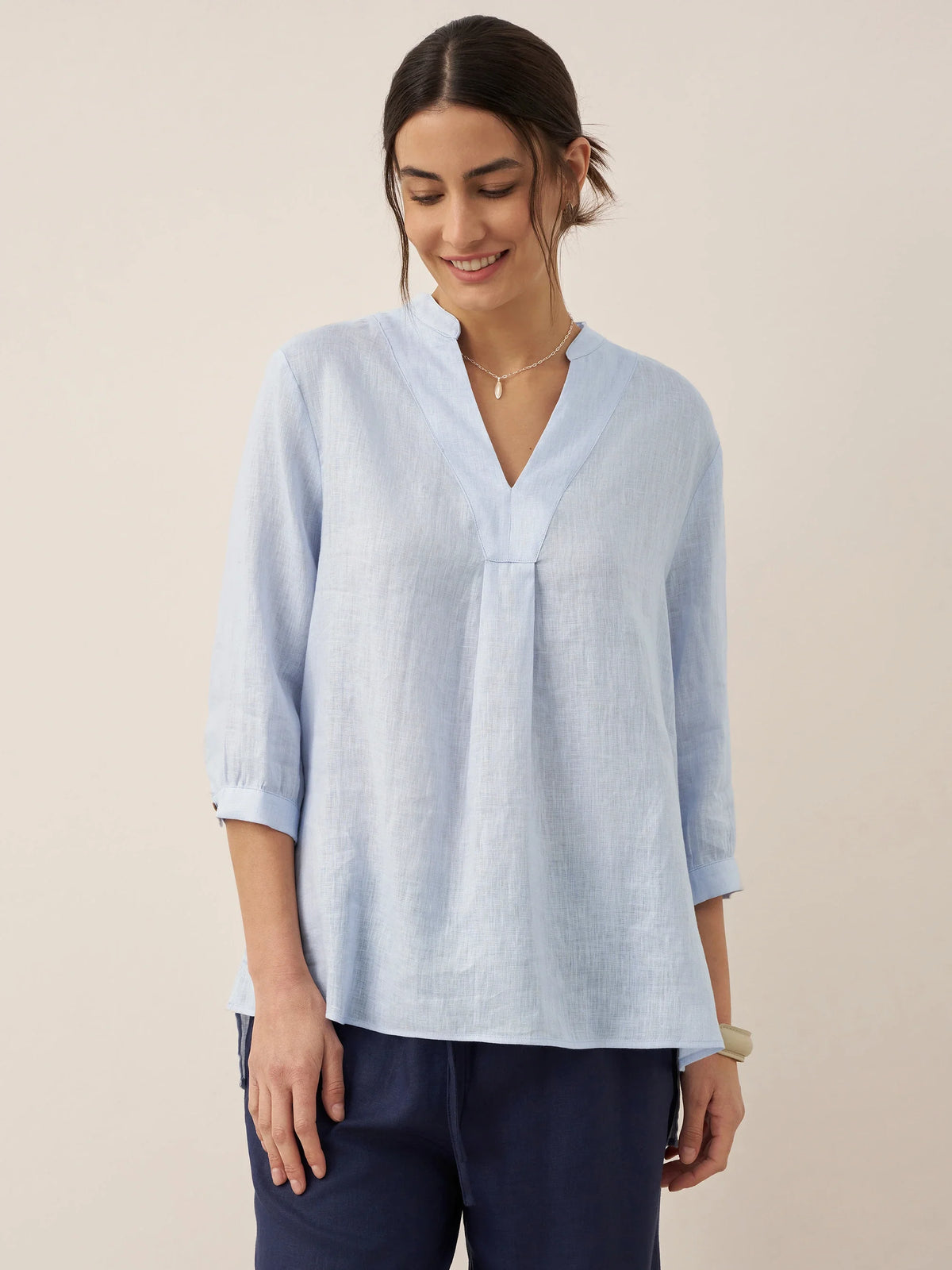 100% Linen Dress Shirt JOANNA by LINTICO