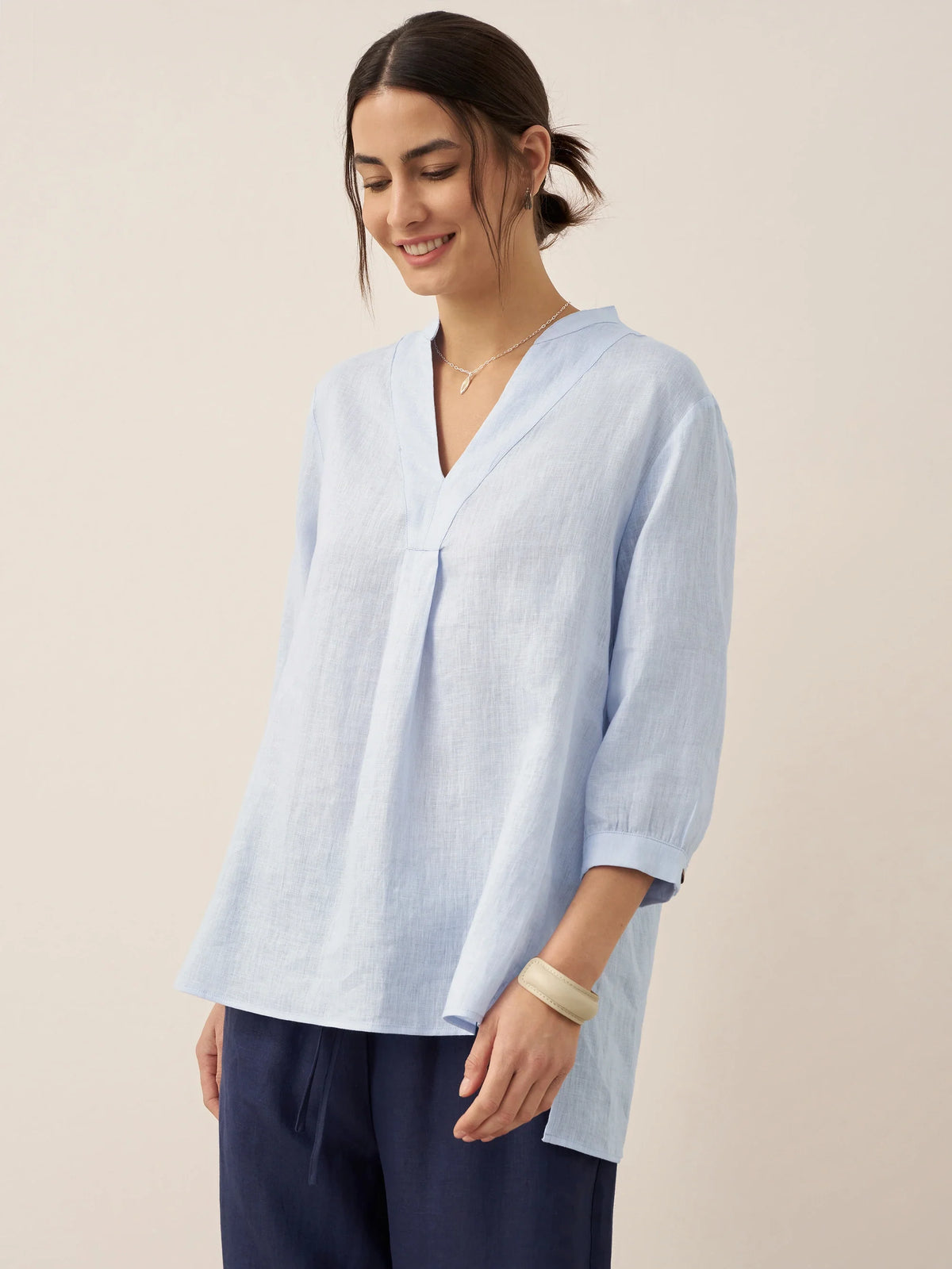 100% Linen Dress Shirt JOANNA by LINTICO