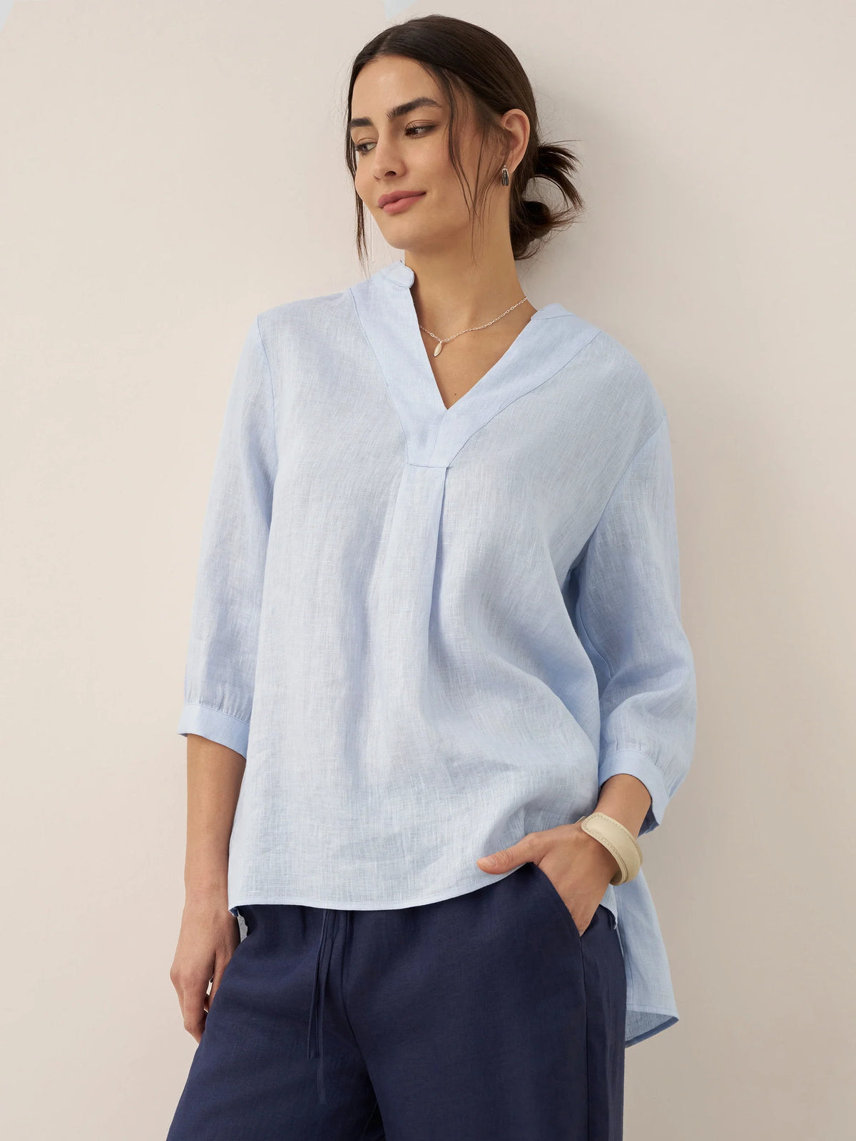 100% Linen Dress Shirt JOANNA by LINTICO
