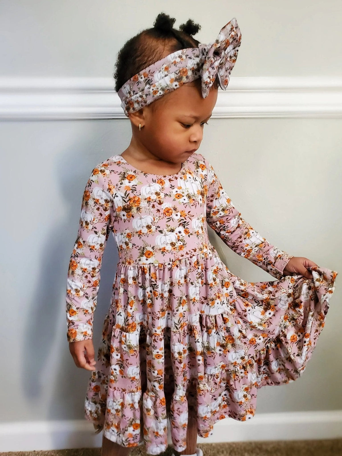 Long Sleeve Twirl Dress & Short Set by Minikin Mischief Clothing Co.